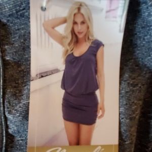 Grey dress with tight skirt